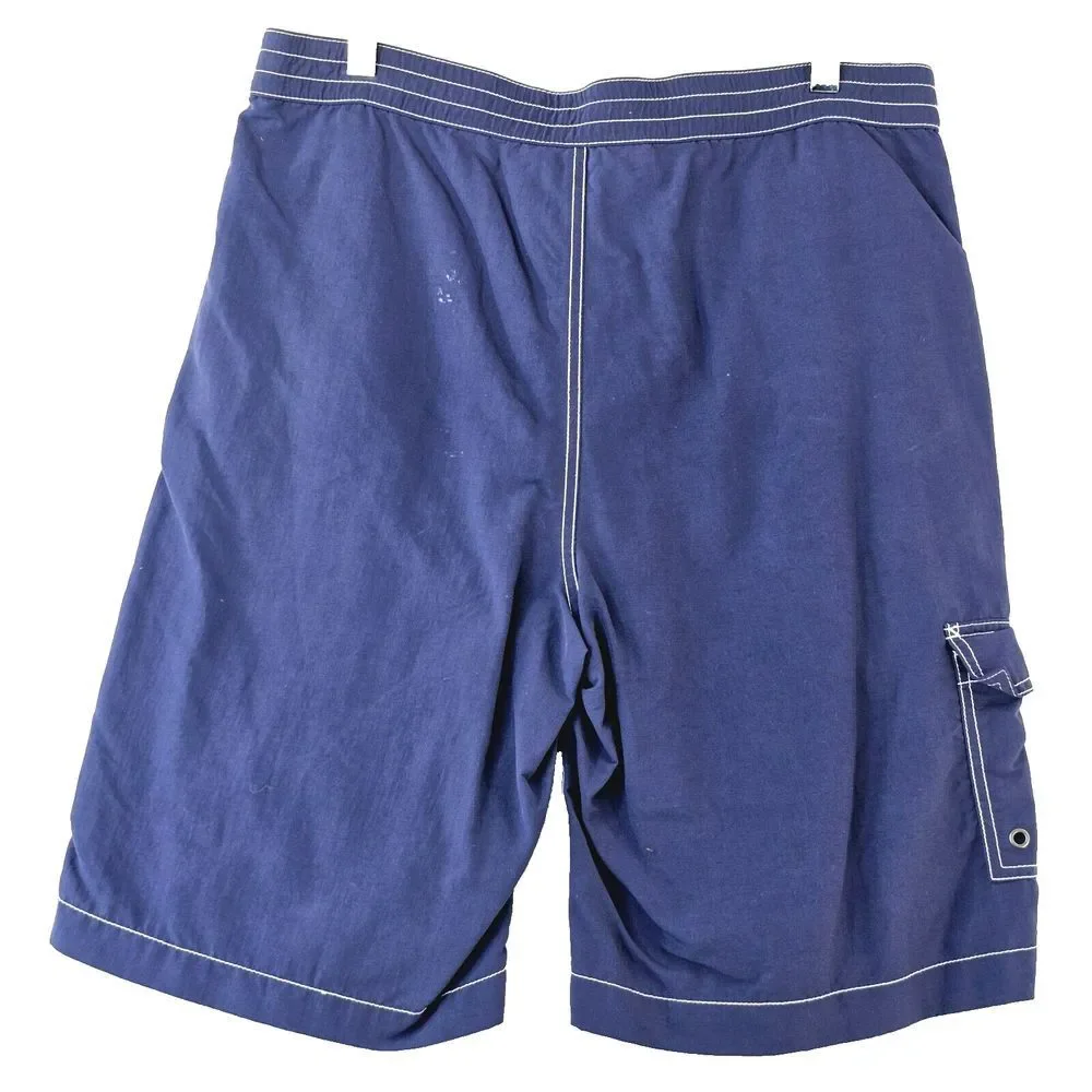 Polo Ralph Lauren Board Shorts Men's Small Blue Casual Swim Beach Pool‎ Pockets